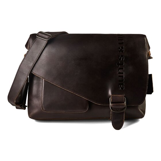 aunts & uncles Heritage Messenger Genuine Leather 41.5 cm Laptop compartment
