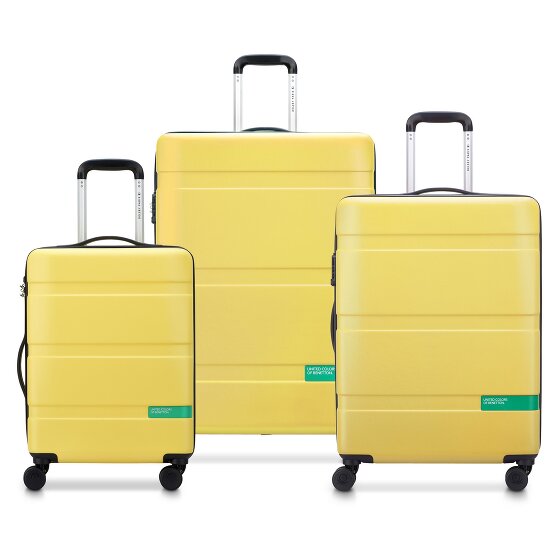 Delsey Paris x United Colors of Benetton Now Hardside 4-wheel suitcase set 3 pcs. with expansion fold