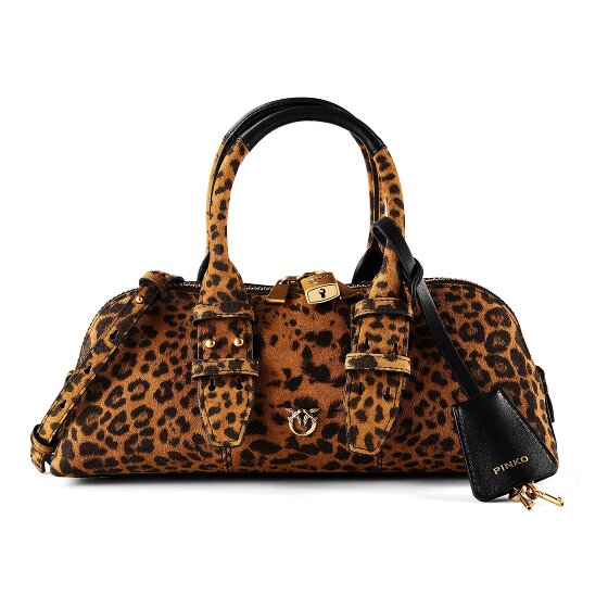 PINKO Bowling Bag Handbag Genuine Leather 29 cm