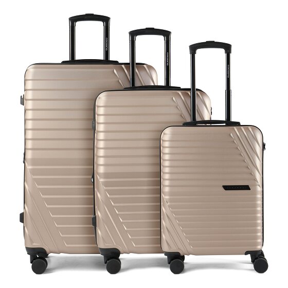 Cocoono Larnaka 4 wheels Suitcase set 3-piece with expansion pleat