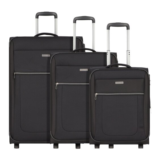 Paklite Valencia 2 wheels Suitcase set 3-piece with expansion pleat