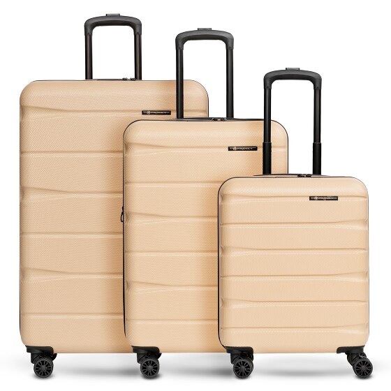 Franky Munich 4.0 4-wheel suitcase set 3-piece with stretch fold