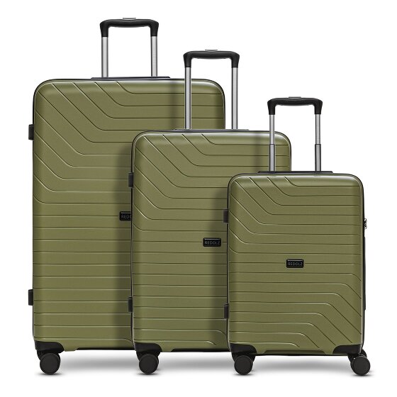 Redolz Essentials 05 3-SET 4 wheels Suitcase set 3-piece
