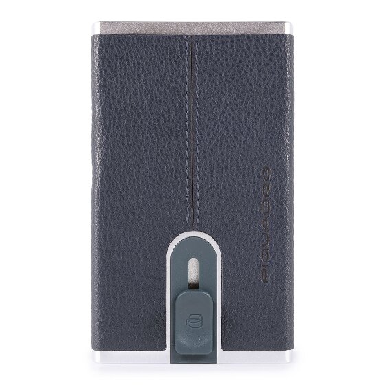 Piquadro Black Square credit card case RFID leather 6 cm
