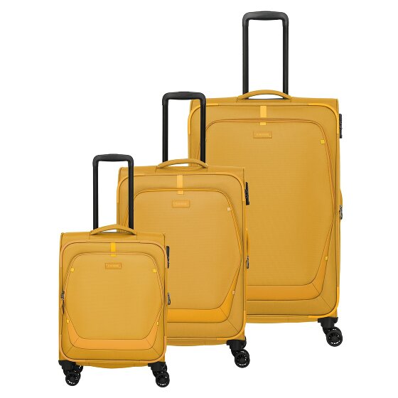 Travelite Umbria 4 wheels Suitcase set 3-piece with expansion pleat