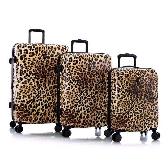 Heys Black Camo 4 wheels Suitcase set 3-piece with expansion pleat