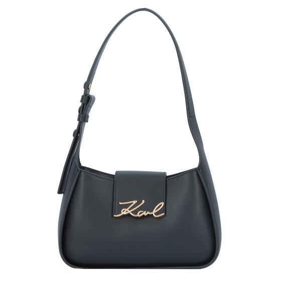 Karl Lagerfeld Signature Shoulder Bag Leather 24 cm
