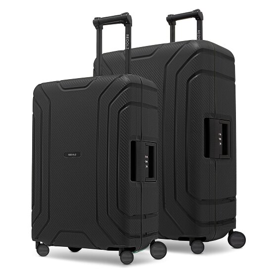 Redolz Essentials 15 4-wheel suitcase set 2-piece with three-point closure