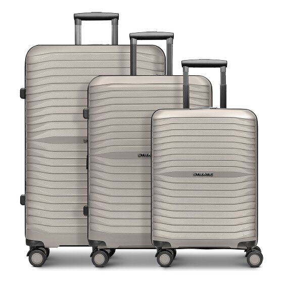 Stratic Shine 4 wheels Suitcase set 3-piece Expandable