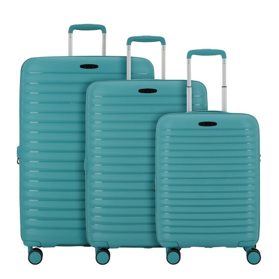 d&n Travel Line 4500 4 wheels Suitcase set 3-piece with expansion pleat