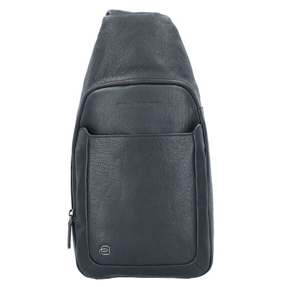 Piquadro Black Square shoulder bag leather 20 cm