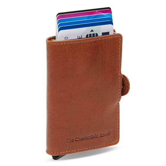 The Chesterfield Brand Albury Credit card case RFID protection Genuine Leather 7 cm