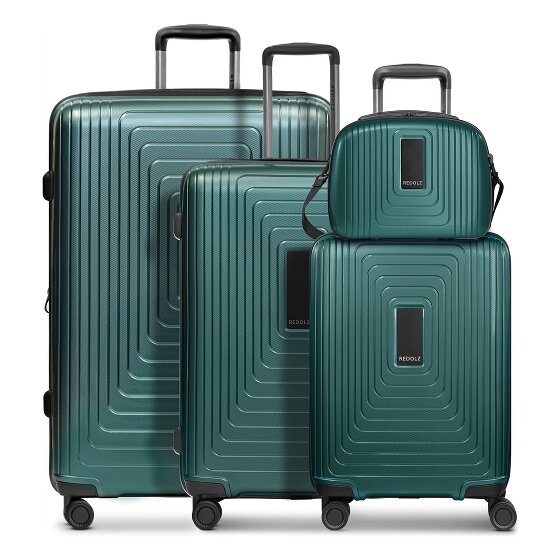 Redolz Essentials 14 4-wheel suitcase set + beauty case 4 pcs. with stretch fold