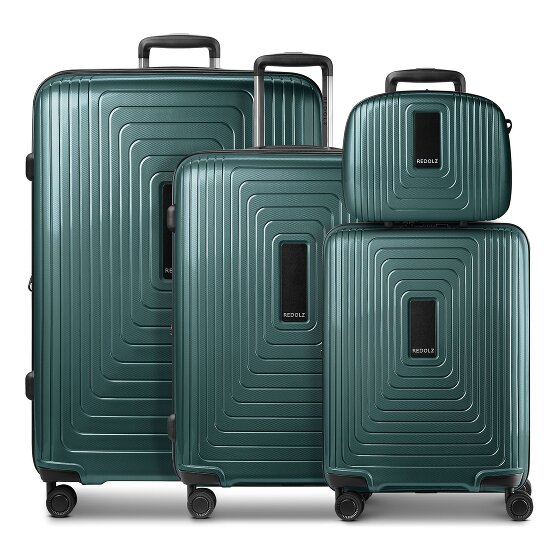 Redolz Essentials 14 4-wheel suitcase set + beauty case 4 pcs. with stretch fold