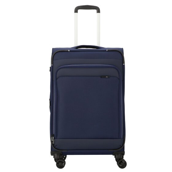 d&n Travel Line 9504 4 wheels Trolley M 67 cm with expansion pleat