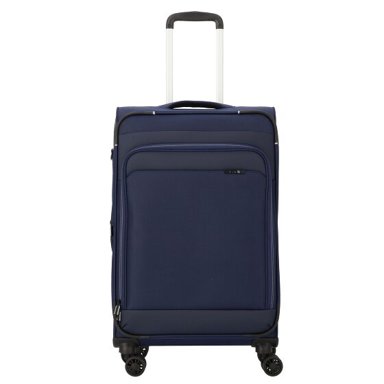 d&n Travel Line 9504 4 wheels Trolley M 67 cm with expansion pleat