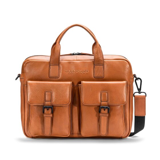 Farmhood Memphis Briefcase Leather 39 cm Laptop compartment Farmhood Memphis Briefcase Leather 39 cm Laptop compartment