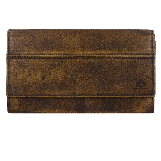 Greenburry Destressed Wallet RFID protection Leather 18.5 cm