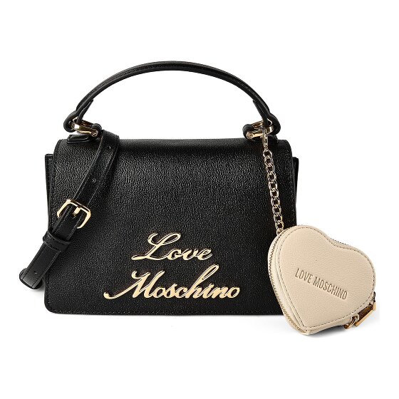 Love Moschino Heart Charm Handbag Genuine Leather 21 cm