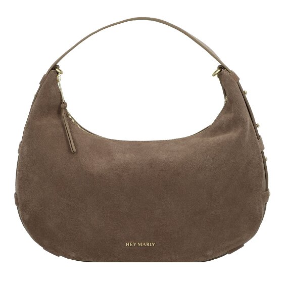 Hey Marly Lifetime Sister Suede Shoulder Bag M Leather 35.5 cm