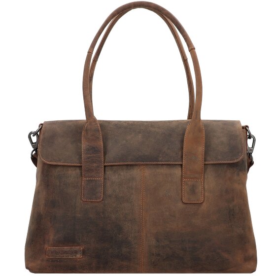 Plevier Retro Lamarr Shoulder Bag Leather 45 cm Laptop compartment