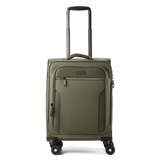 d&n Travel Line 9704 4 wheels Cabin trolley S 55 cm with expansion pleat
