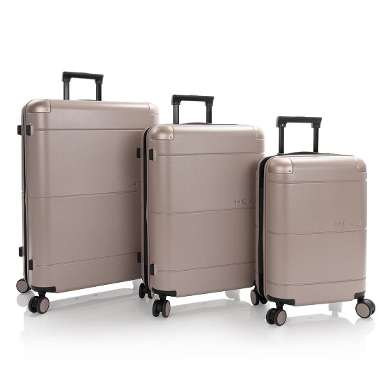 Heys Zen 4 wheels Suitcase set 3-piece with expansion pleat