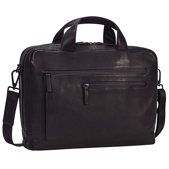 Leonhard Heyden Hague briefcase leather 40 cm laptop compartment