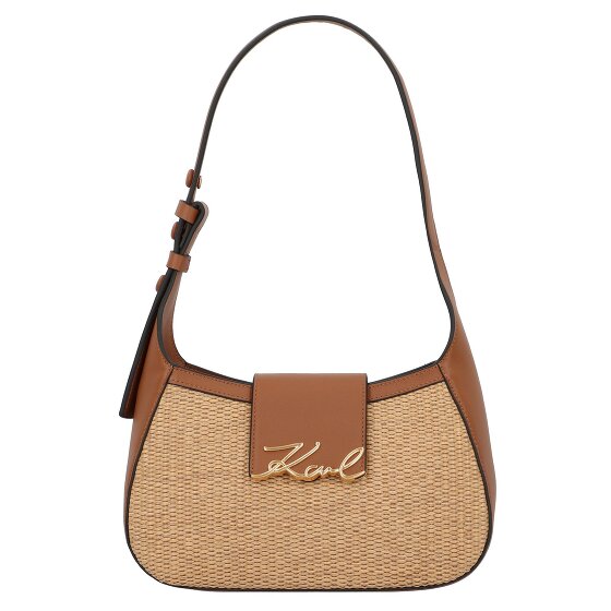 Karl Lagerfeld Signature Shoulder Bag Leather 25.5 cm