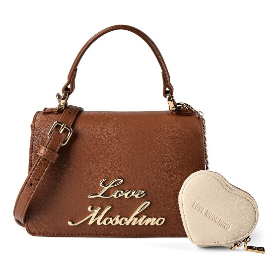 Love Moschino Heart Charm Handbag Leather 21 cm