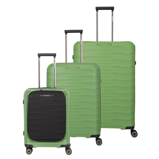 Travelite Mooby 4 wheels Suitcase set 3-piece with expansion pleat