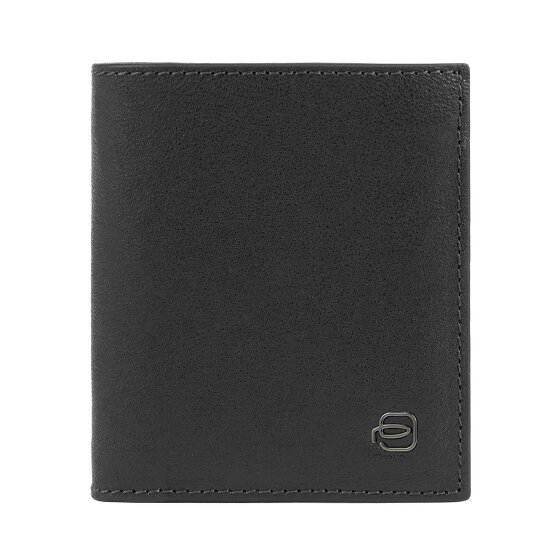 Piquadro Black Square Wallet RFID protection Leather 8.5 cm