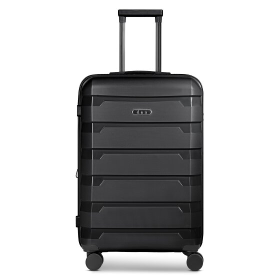 d&n South Dakota 4 wheels Trolley M 66 cm with expansion pleat