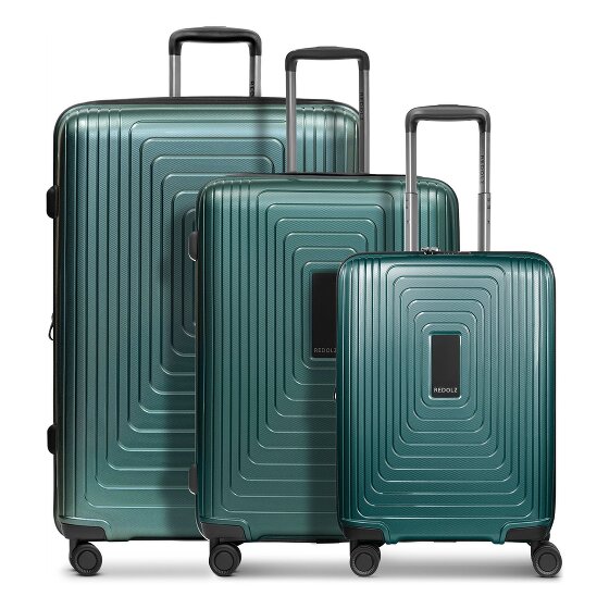Redolz Essentials 14 4 wheels Suitcase set 3-piece with expansion pleat