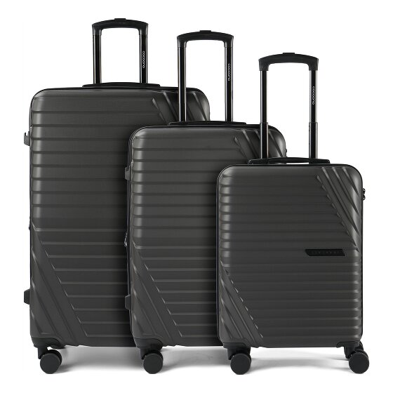 Cocoono Larnaka 4 wheels Suitcase set 3-piece with expansion pleat
