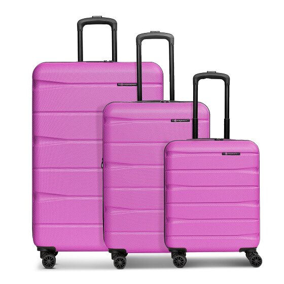 Franky Munich 4.0 4-wheel suitcase set 3-piece with stretch fold