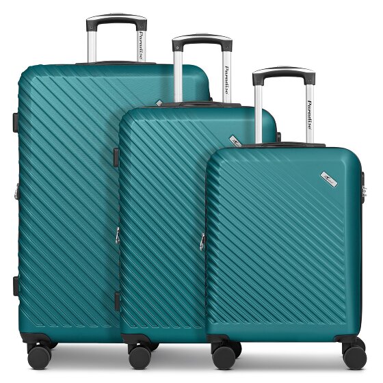 Check.In Paradise 2.0 4 wheels Suitcase set 3-piece with expansion pleat