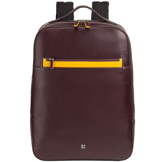 DuDu Backpack leather 40.5 cm laptop compartment