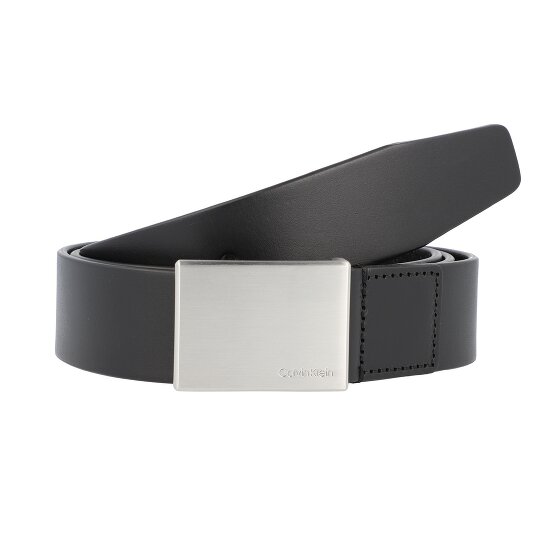 Calvin Klein Formal Plaque Belt Leather