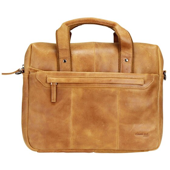 Greenland Nature Light briefcase leather 37 cm tablet compartment