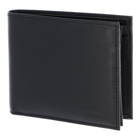 oxmox Leather Wallet RFID protection Genuine Leather 12 cm