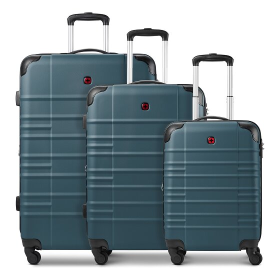 Wenger Amplar Evo 4 wheels Suitcase set 3-piece with expansion pleat