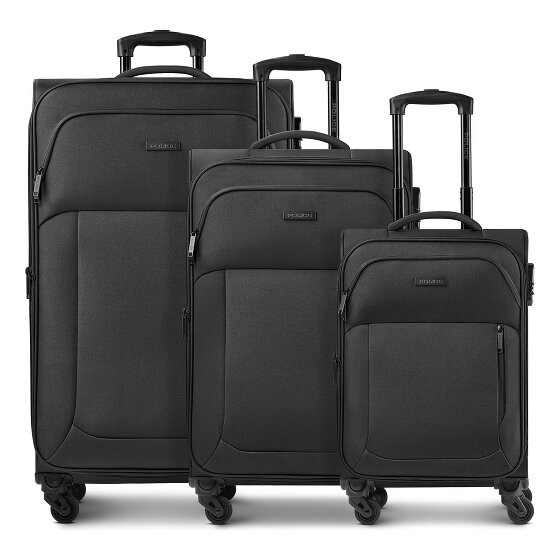 Police San Francisco 4 wheels Suitcase set 3-piece Expandable