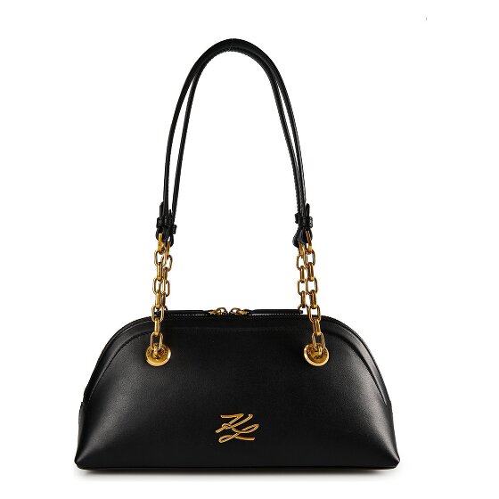 Karl Lagerfeld Autograph Shoulder Bag Leather 30 cm