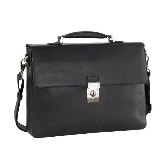Leonhard Heyden Ottawa Messenger RFID leather 38 cm laptop compartment