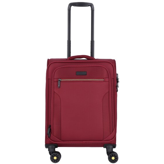 d&n Travel Line 9704 4 wheels Cabin trolley S 55 cm with expansion pleat
