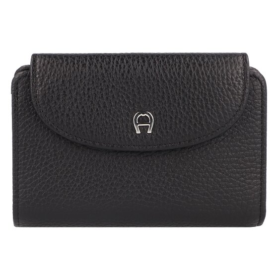 Aigner Wallet RFID protection Genuine Leather 14 cm