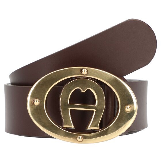 Aigner Logo belt leather
