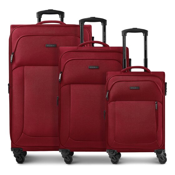 Police San Francisco 4 wheels Suitcase set 3-piece Expandable