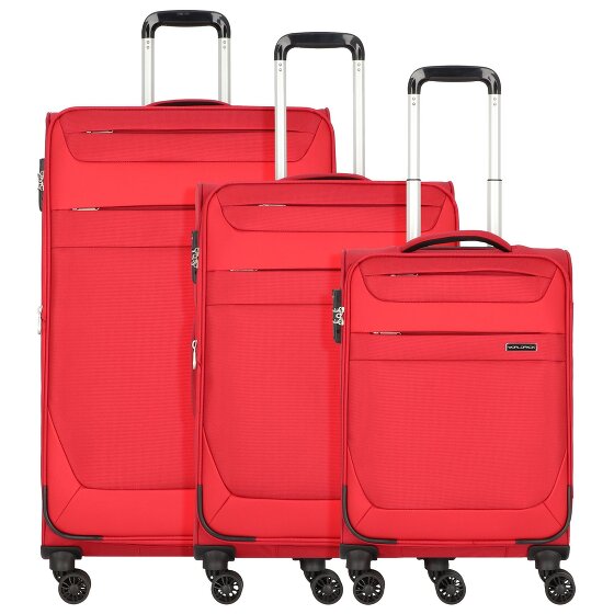 Worldpack Dublin 4 wheels Suitcase set 3-piece with expansion pleat